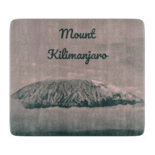 Planche À Découper Volcan de neige du Kilimandjaro en Tanzanie Afriqu