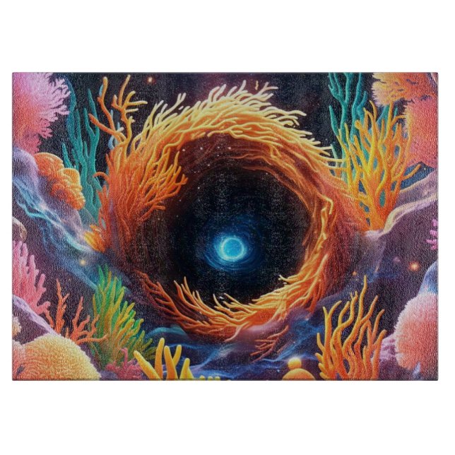 Planche À Découper Vortex de corail sous-marin (Devant)
