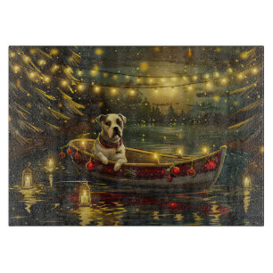 Planche À Découper Voyage de Noël American Staffordshire
