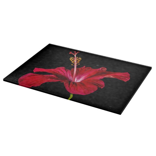Planche À Découper Vue latérale de l'Hibiscus rouge (Coin)
