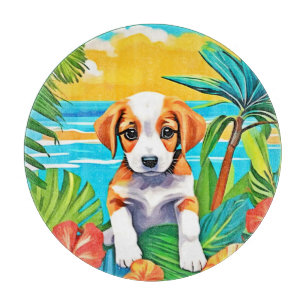 Planche À Découper Vue Plage Pup Paradise