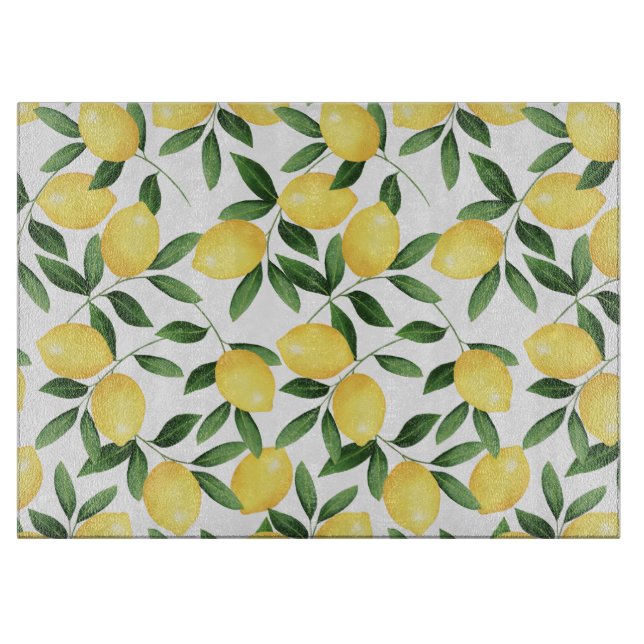 PLANCHE À DÉCOUPER WATERCOLOR LEMONS (Devant)