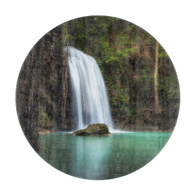 Planche À Découper Waterfalls | Erawan Waterfall, Thailand (Devant)