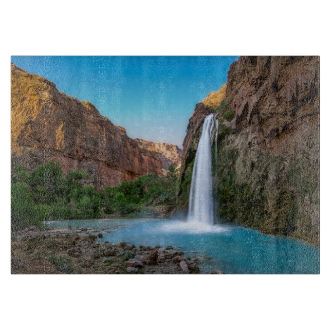 Planche À Découper Waterfalls | Havasu Falls at Sunset (Devant)