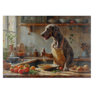 Planche À Découper Weimaraner cuisine dans la cuisine