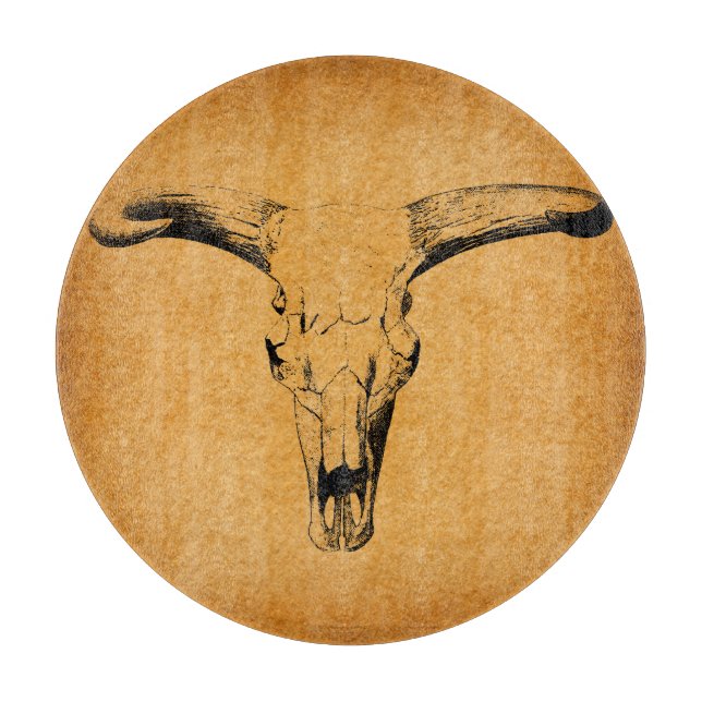 Planche À Découper Western Bull Horns (Devant)