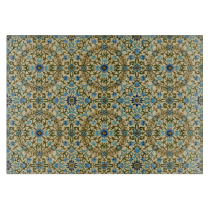 Planche À Découper William Morris - Antique 1873 Vin et Motif de fleu