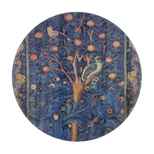 Planche À Découper William Morris Bois de Pic Tapisserie Oiseaux Flor