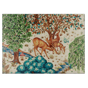 Planche À Découper William Morris Cerf au bord d'un ruisseau Tapisser