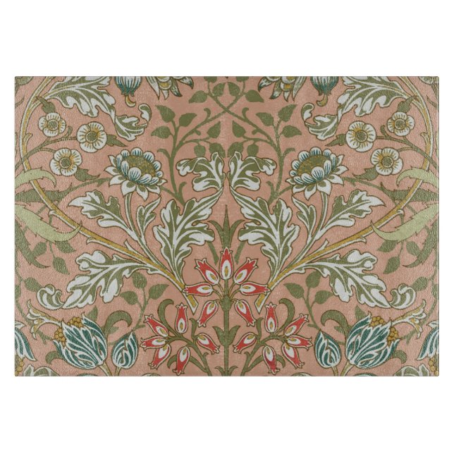 Planche À Découper William Morris Hyacinth Flower Rose Art (Devant)
