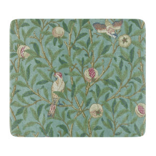 Planche À Découper William Morris, Oiseaux et Pommegrenates - Vert