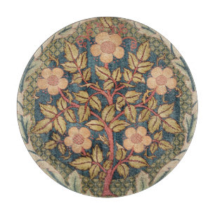 Planche À Découper William Morris Rose Wreath Vintage Flower Rose
