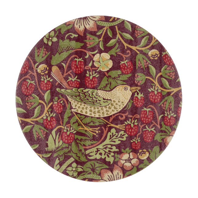 Planche À Découper William Morris Strawberry Thief Cutting Board (Devant)