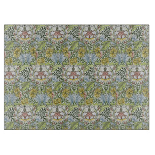 Planche À Découper William Morris Vintage Floral rose Myrtle vert
