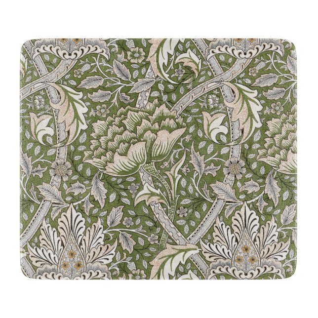 Planche À Découper William Morris Windrush fleurs florales classique (Devant)