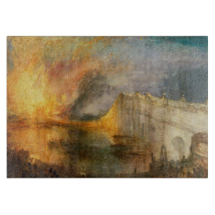 Planche À Découper William Turner - L'incendie du Parlement