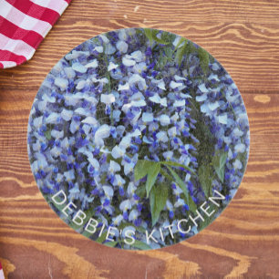 Planche À Découper Wisteria à pendage pourpre Personnalisée Florale