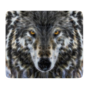 Planche À Découper Wolf Portrait graphique inspiré