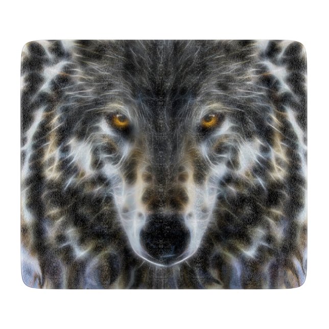 Planche À Découper Wolf Portrait graphique inspiré (Devant)