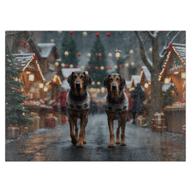Planche À Découper Wolfhound Dogs Christmas Snow Holiday (Devant)