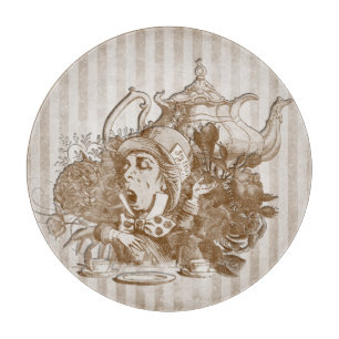 Planche À Découper Wonderland Mad Hatter Collage