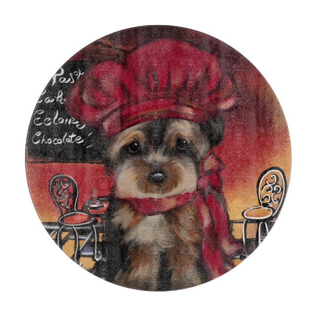 PLANCHE À DÉCOUPER YORKIE POO      (Devant)