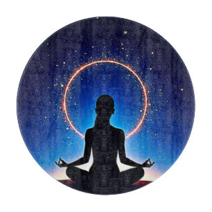 Planche À Découper Zen sous les étoiles : Méditation cosmique