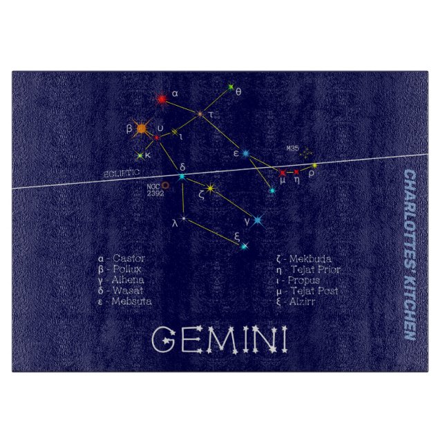 Planche À Découper Zodiaque Gemini (Devant)