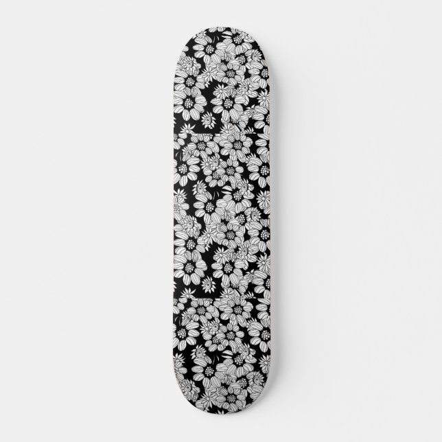 Planche à skateboard florale (Devant)