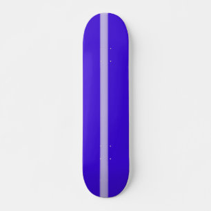 Planche à skateboard Violet bleu avec bande blanch