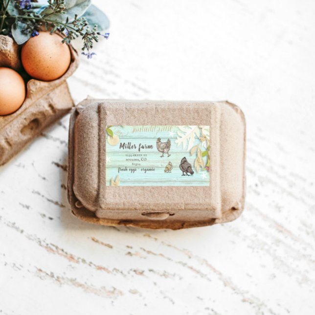 planche côtière bois script rustique Oeuf Carton É (Créateur téléchargé)