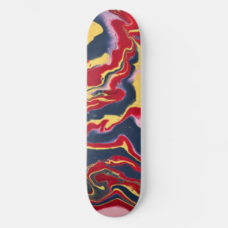 Planche de skateboard abstraite colorée Sadie 1