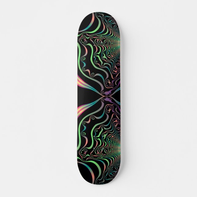 Planche de skateboard Abstraite Pastel Fractal (Devant)