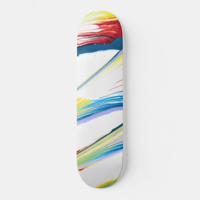 Planche de skateboard abstraite rayée sauvage Tag  (Recto)