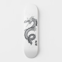 Planche de skateboard de tatouage Dragon