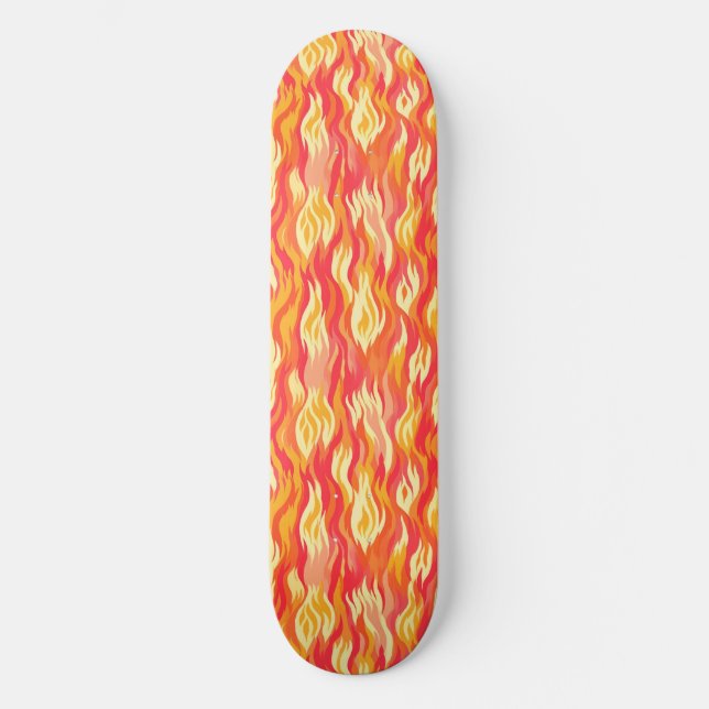 Planche de skateboard de teintes inferno (Recto)
