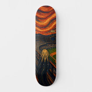 Planche de skateboard en forme de stade de basebal
