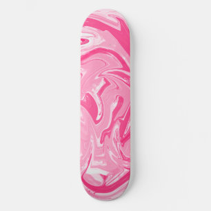 Planche de skateboard en marbre rose