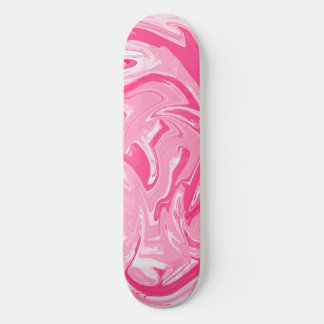 Planche de skateboard en marbre rose