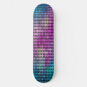 Planche de skateboard en mosaïque violette
