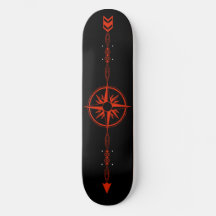 Planche de skateboard "Flèche géométrique"
