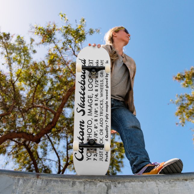 Planche de skateboard personnalisée de 8,125 po (Extérieur 1)