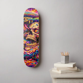 Planche de skateboard Serpent à Crâne Psychedéliqu