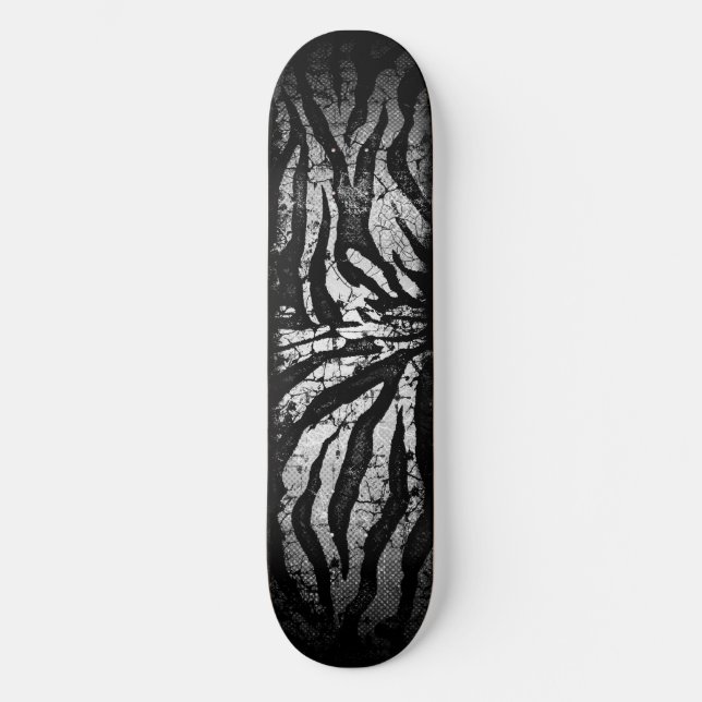Planche de skateboard Zebra Grunge (Recto)