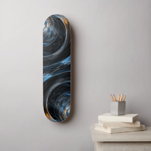 Plancher autour du monde Abstrait Art Skateboard