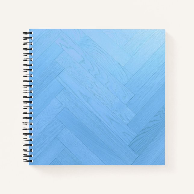 Plancher bleu Abstrait | Carnet (Devant)