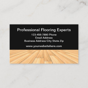 Plancher en bois Services Cartes de visite