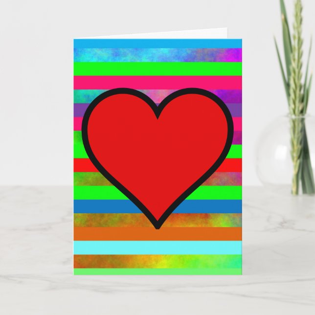 PLANCHER LE COEUR PENSER À VOTRE CARTE (Devant)