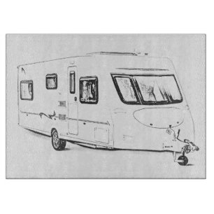 Planches à découper de conception de "caravane"