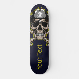 Planches à roulettes   Pirate de crâne noir person